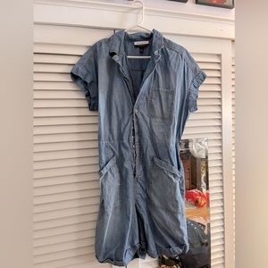 Eloquii Short Denim Romper